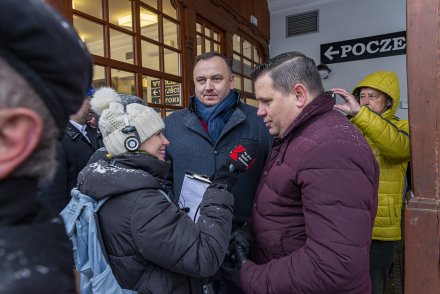 Przyjazd specjalnego pociągu do Wisły